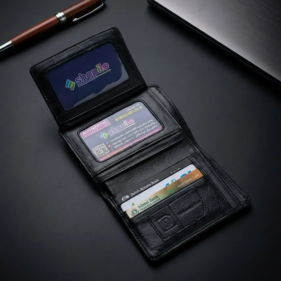 Genuine Leather Short Wallet - Special Edition