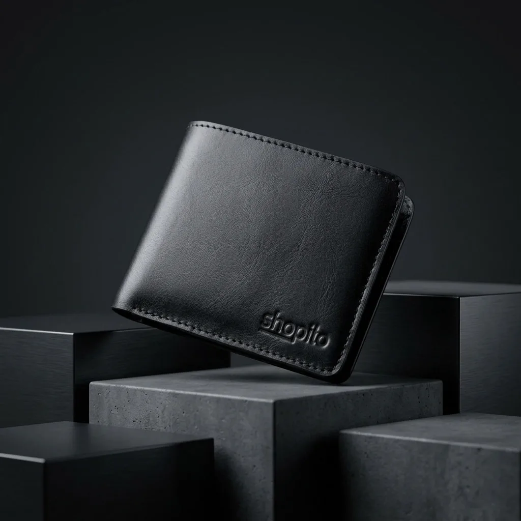 Premium Vaulty Men’s Short Wallet (Black)
