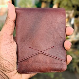 Sleek Vault Short Wallet (Brown)