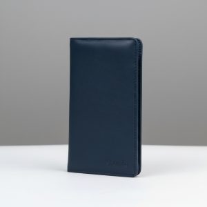 Navy Blue || Genuine Leather Long Wallet