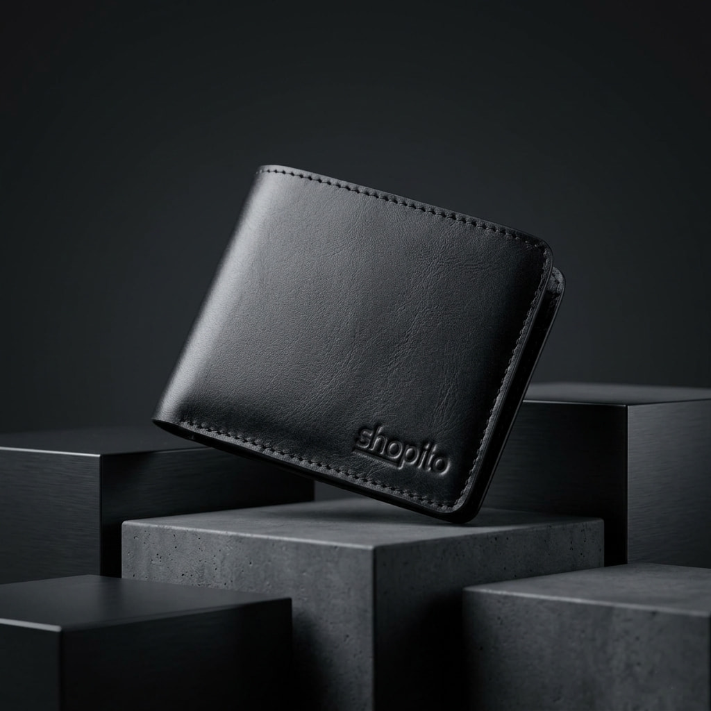 Premium Vaulty Men's Short Wallet (Black)