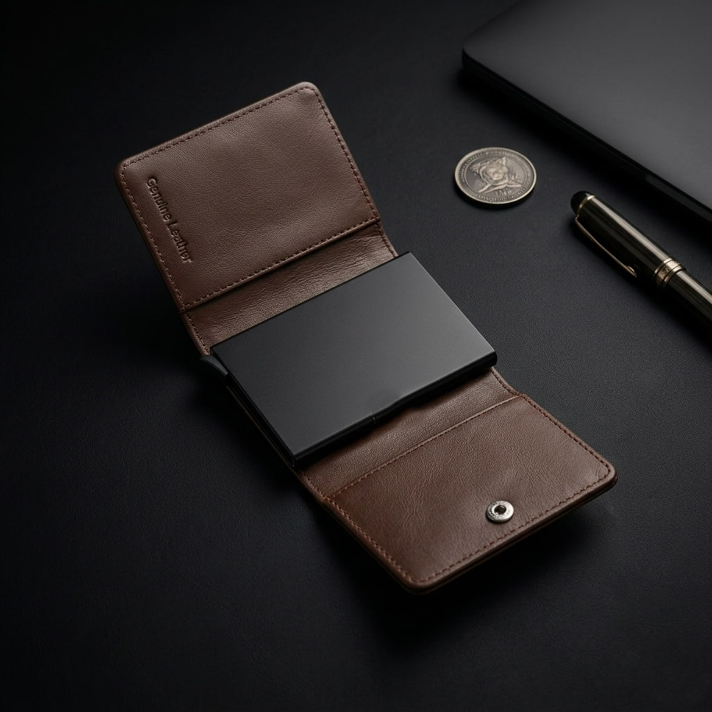 NFC Protected Card Holder | Genuine Leather - Image 2